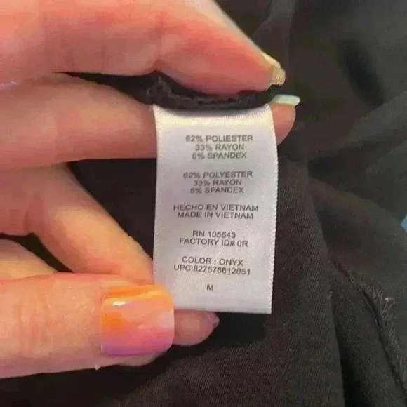 Daisy Fuentes Sleeveless Dress Size Medium Black - Picture 7 of 7